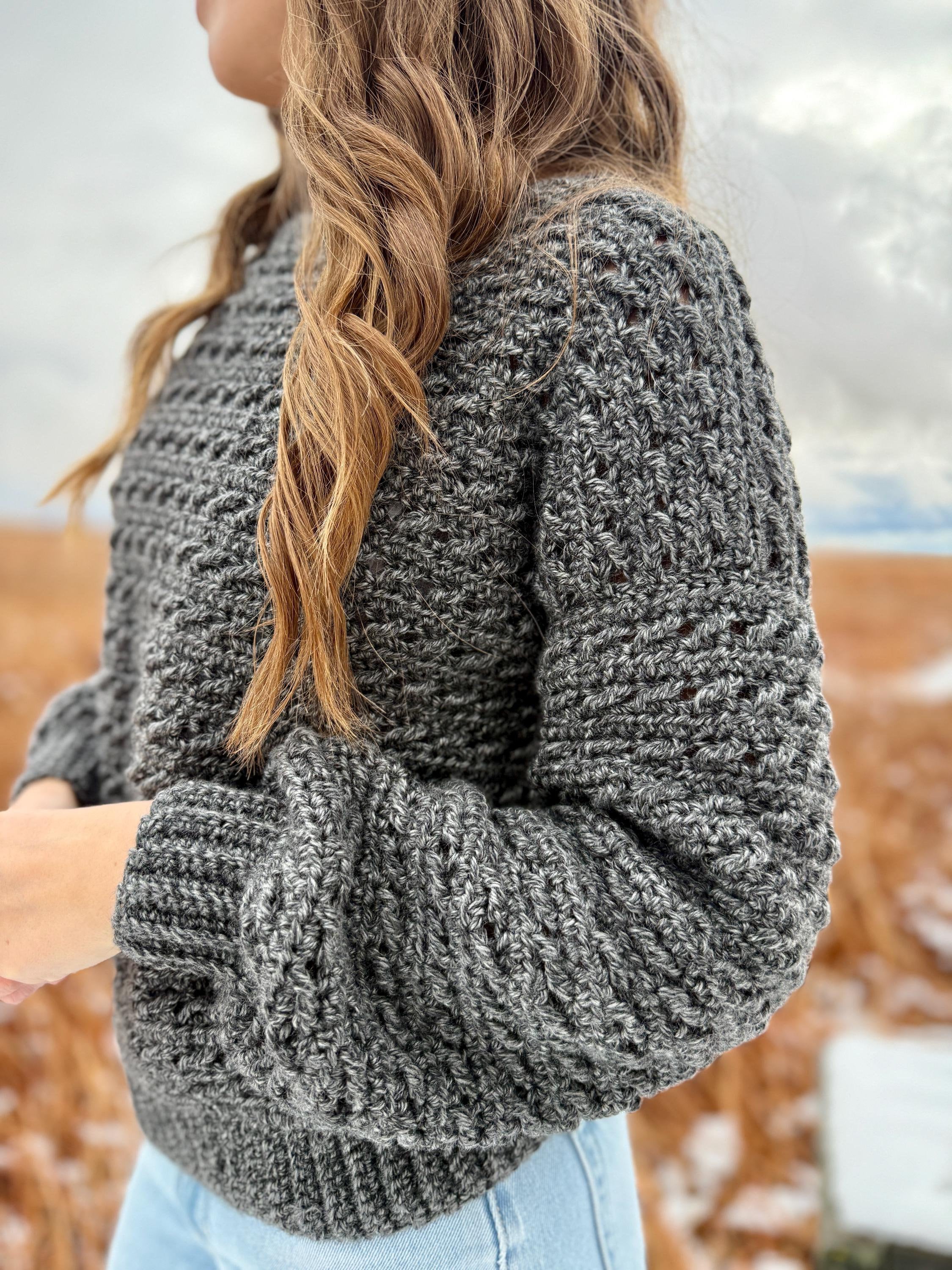 Maeve Pullover Crochet Pattern: Cozy, Textured, and Perfect for Layering