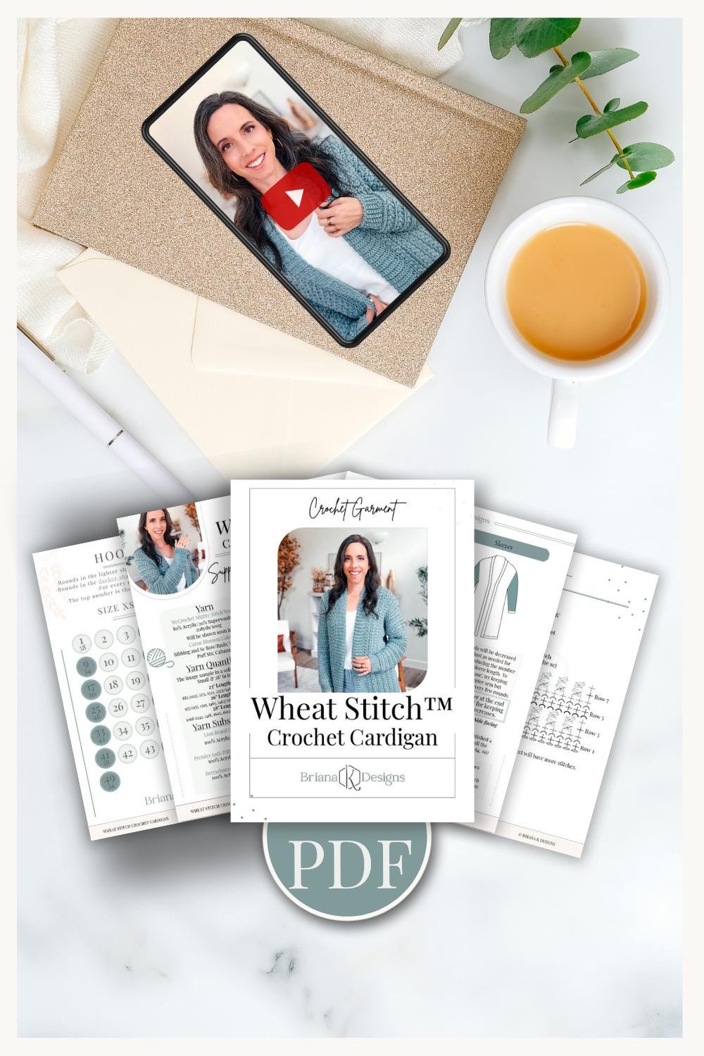 Wheat Stitch Cardigan: Cozy, Chic & Customizable Crochet Pattern
